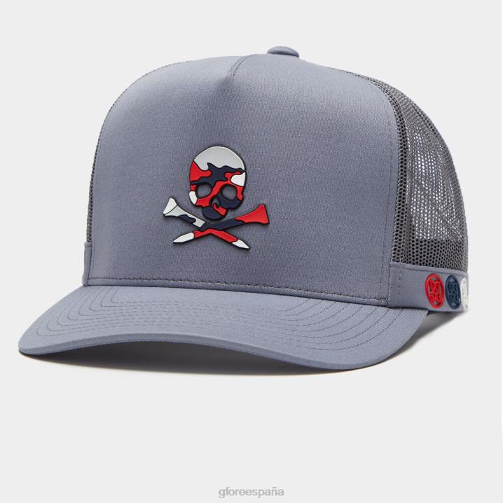 erkekler kamuflaj kafatası ve t'nin interlok örgü uzun kamyon şoförü şapkası G/FORE anıt aksesuar BV0X314