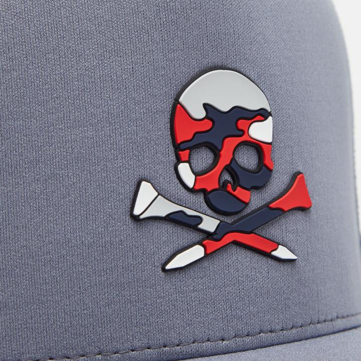 erkekler kamuflaj kafatası ve t\'nin interlok örgü uzun kamyon şoförü şapkası G/FORE anıt aksesuar BV0X314