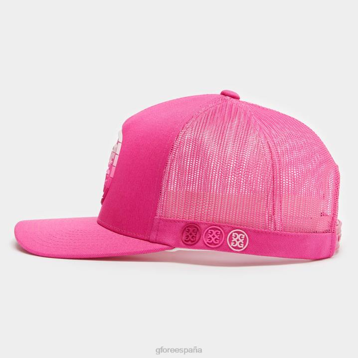 üniseks Circle G\'nin ombre pamuklu dimi kamyon şoförü şapkası G/FORE gün kızdırma pembe aksesuar BV0X453