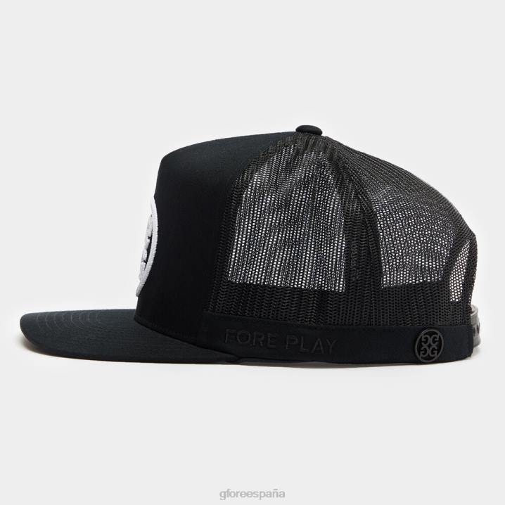 üniseks Circle G\'nin pamuklu dimi uzun kamyon şoförü şapkası G/FORE oniks aksesuar BV0X289