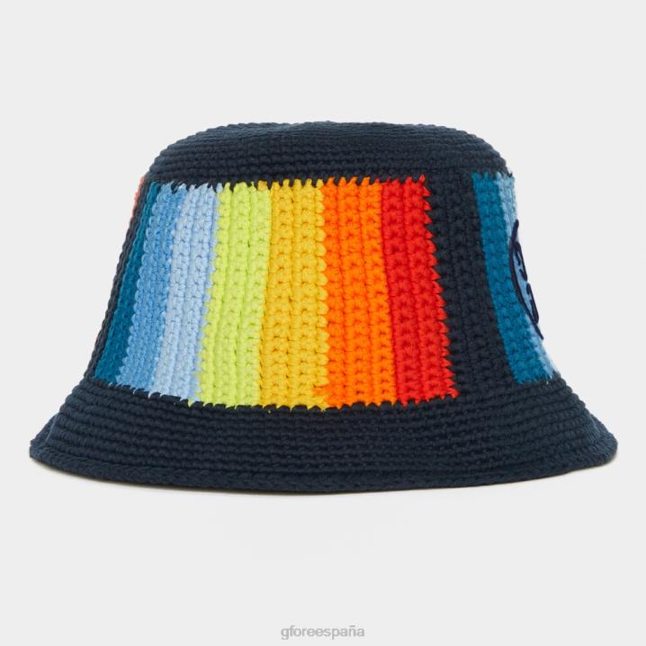 üniseks Circle G\'nin renk karışımı tığ işi kova şapkası G/FORE alacakaranlık aksesuar BV0X274