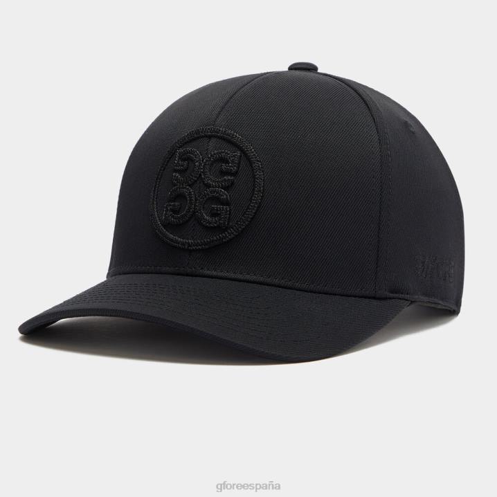 üniseks Circle G'nin streç dimi snapback şapkası G/FORE oniks aksesuar BV0X283