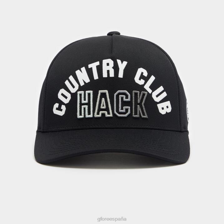 üniseks country club hilesi streç dimi snapback şapka G/FORE oniks aksesuar BV0X302