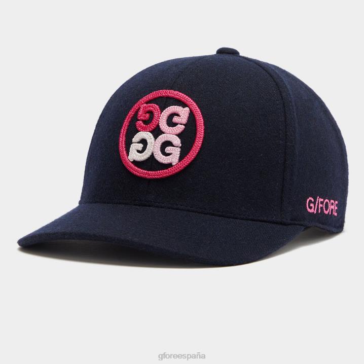 üniseks degrade daire g'nin keçe snapback şapkası G/FORE alacakaranlık aksesuar BV0X293