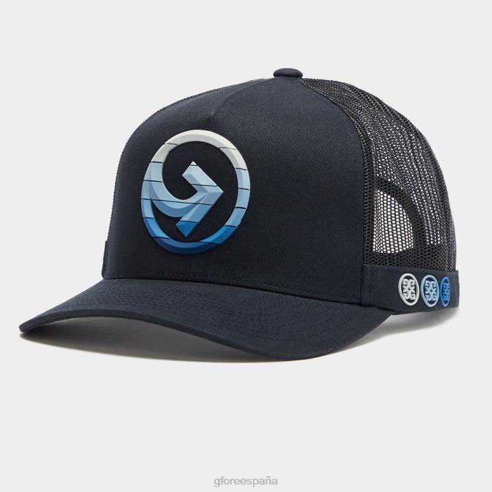 üniseks çizgili çeyrek gram pamuklu dimi kamyon şoförü şapkası G/FORE mürekkep aksesuar BV0X291