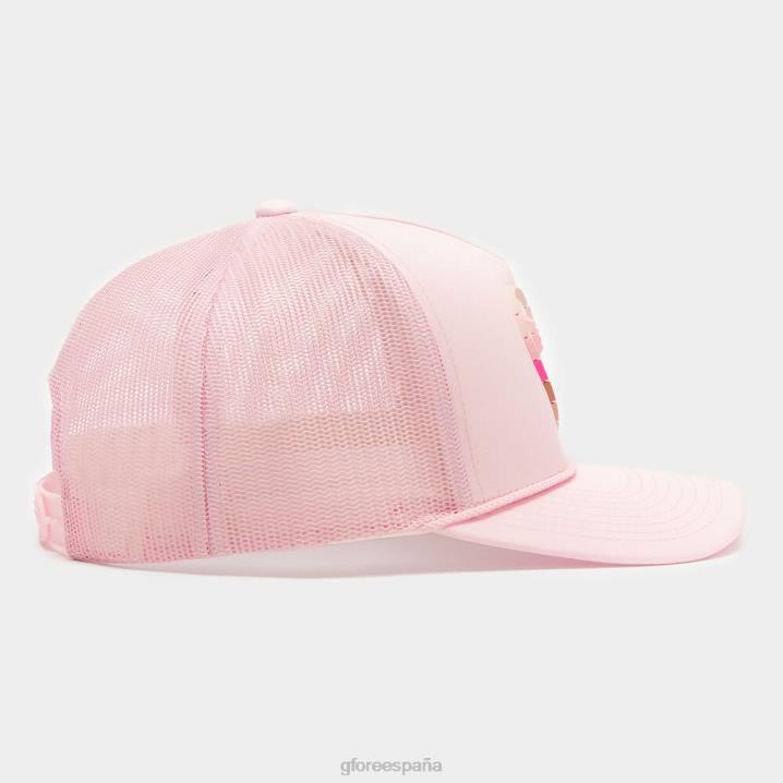 üniseks çizgili kalp g\'nin kilitli örgü kamyon şoförü şapkası G/FORE kızarmak aksesuar BV0X461