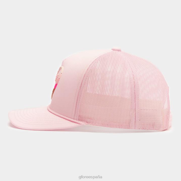 üniseks çizgili kalp g\'nin kilitli örgü kamyon şoförü şapkası G/FORE kızarmak aksesuar BV0X461