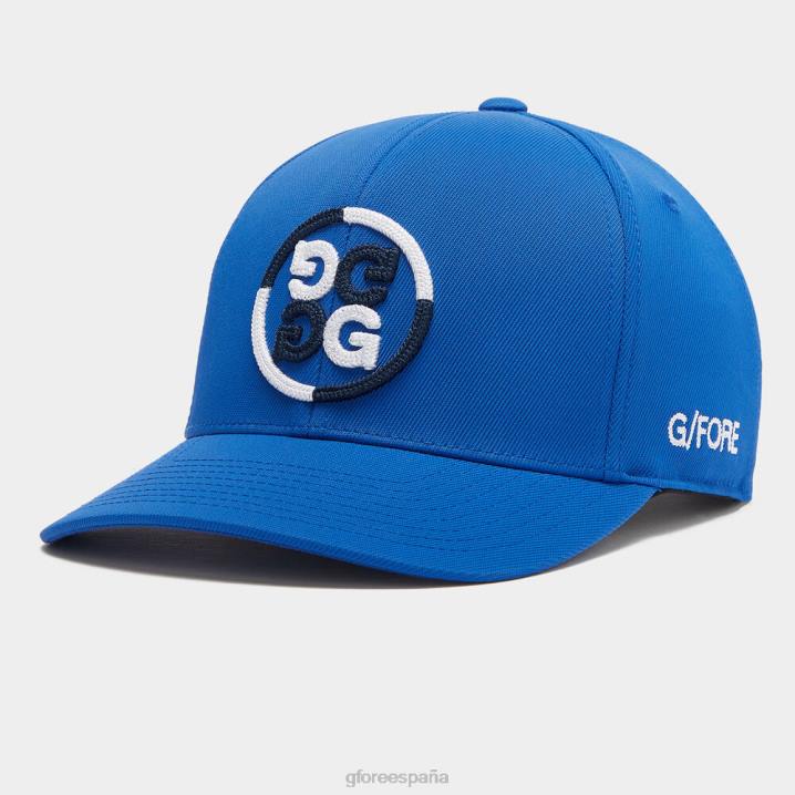 üniseks renk bloklu daire g'nin streç fitilli snapback şapkası G/FORE yarışçı aksesuar BV0X294
