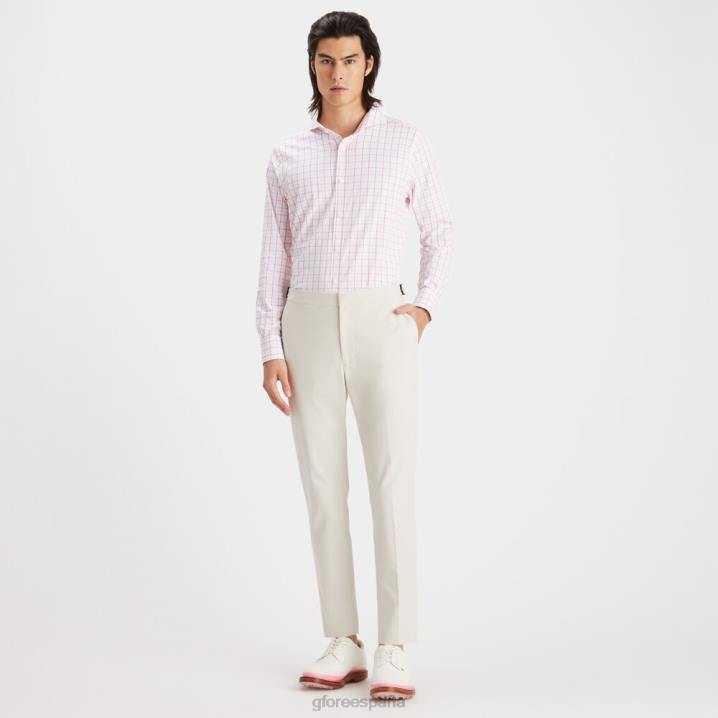 erkekler Tattersall ekose modern yakalı naylon dokuma slim fit gömlek G/FORE açelya Giyim BV0X10