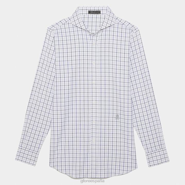 erkekler Tattersall ekose modern yakalı naylon dokuma slim fit gömlek G/FORE odun kömürü Giyim BV0X11