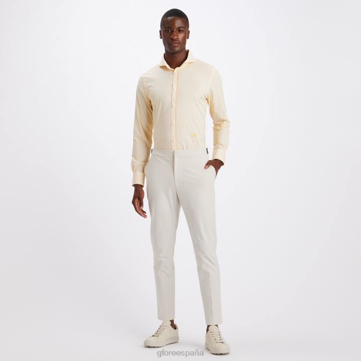 erkekler klasik şerit modern geniş yakalı naylon dokuma slim fit gömlek G/FORE sarı uçmak Giyim BV0X62