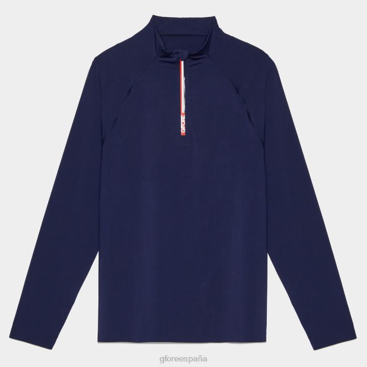 erkekler Tech Nylon Ops Çeyrek Fermuarlı Slim Fit Taban Katmanı G/FORE vatansever donanma Giyim BV0X13