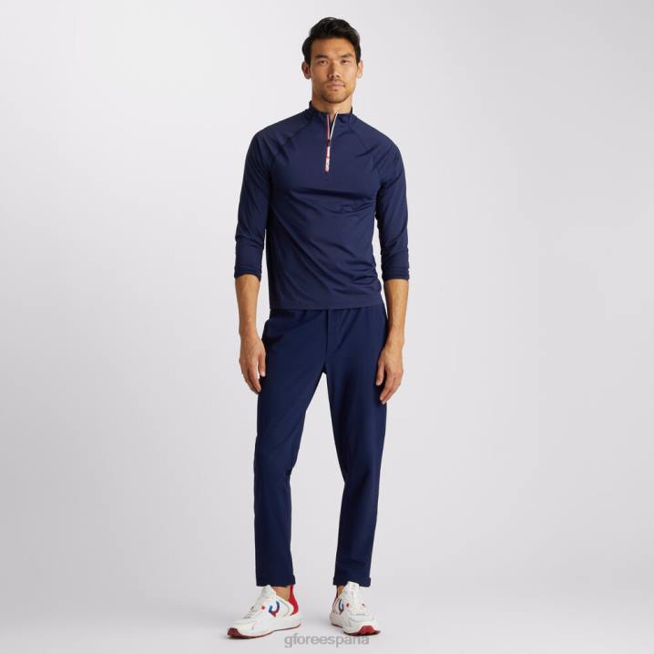 erkekler Tech Nylon Ops Çeyrek Fermuarlı Slim Fit Taban Katmanı G/FORE vatansever donanma Giyim BV0X13