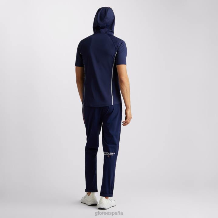 erkekler tech naylon kısa kollu ops çeyrek fermuarlı kapüşonlu slim fit kazak G/FORE vatansever donanma Giyim BV0X51