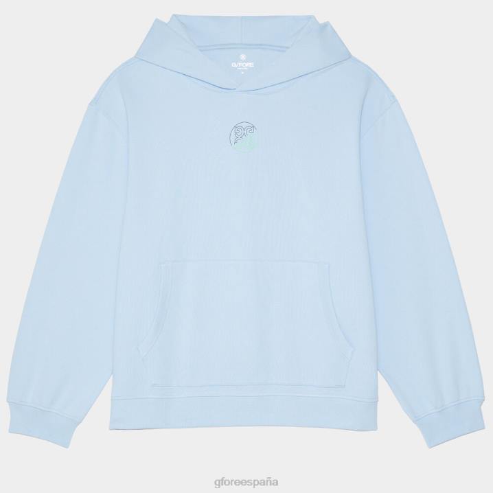 üniseks dünya çapında büyük boy Fransız havlu kumaşı kapüşonlu üst G/FORE gökyüzü Giyim BV0X34
