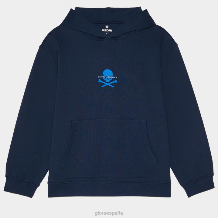 üniseks koordinatlara uygun büyük boy Fransız havlu kumaşı kapüşonlu üst G/FORE alacakaranlık Giyim BV0X33