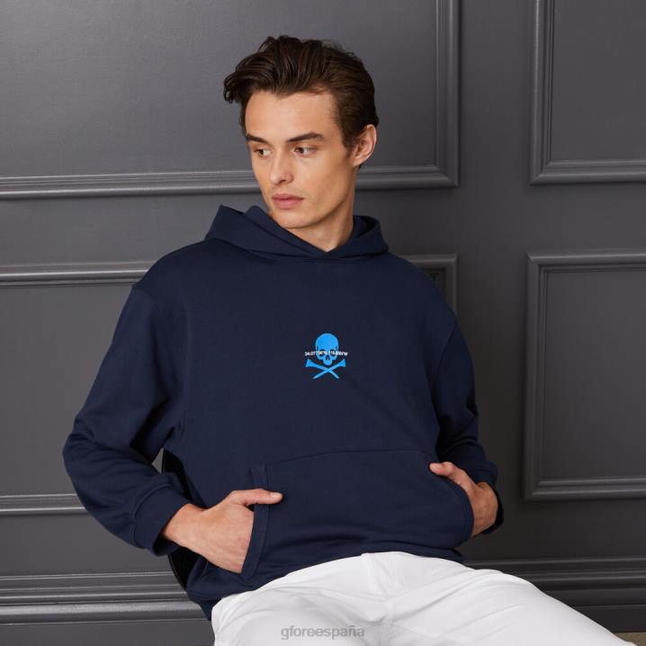 üniseks koordinatlara uygun büyük boy Fransız havlu kumaşı kapüşonlu üst G/FORE alacakaranlık Giyim BV0X33