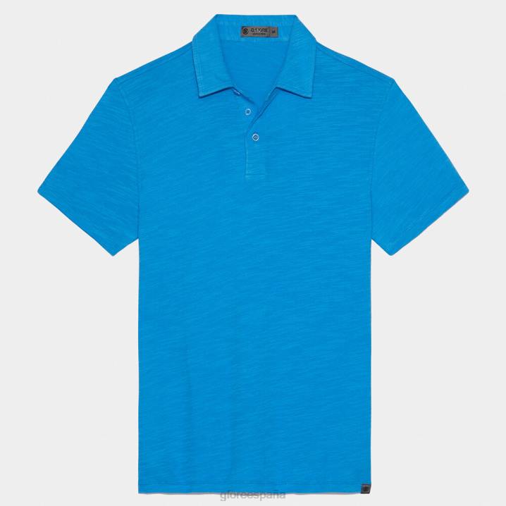 erkekler kulüp binası pamuklu slim fit polo G/FORE gök mavisi Giyim BV0X45