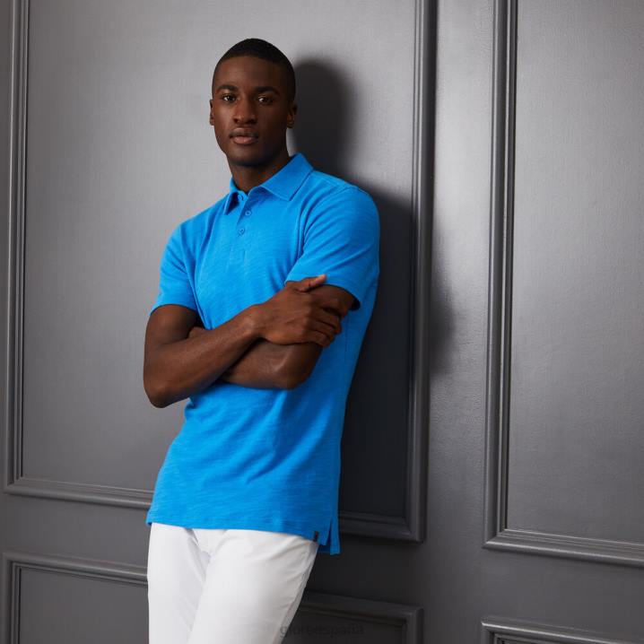 erkekler kulüp binası pamuklu slim fit polo G/FORE gök mavisi Giyim BV0X45