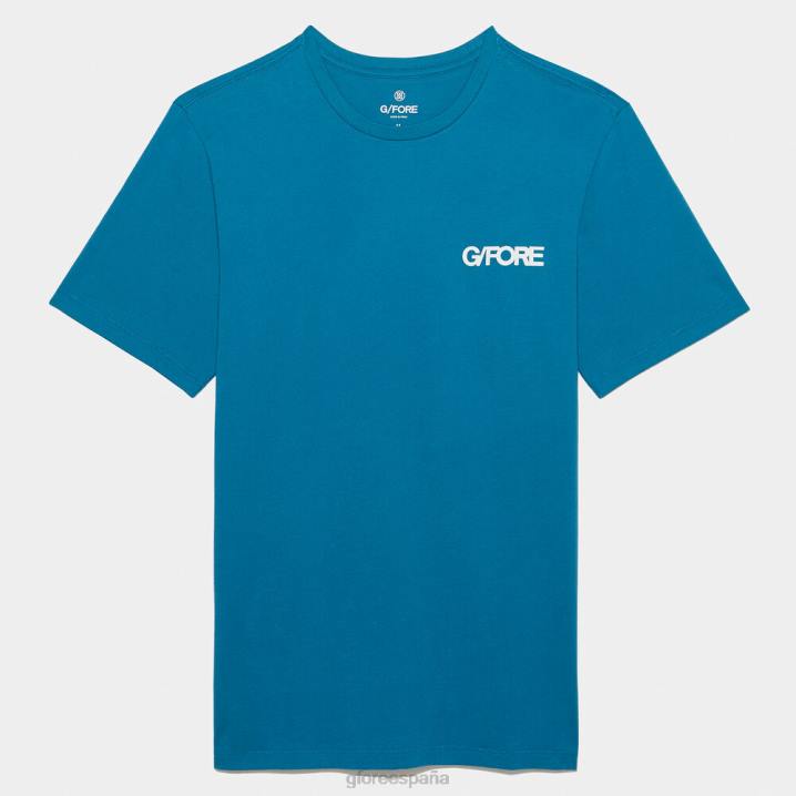 erkekler degrade daire g'nin pamuklu dar kesim tişört G/FORE benzin Giyim BV0X15