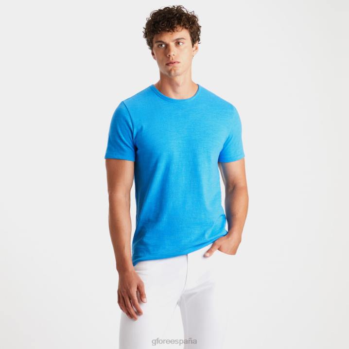 erkekler kulüp binası pamuklu dar kesim tişört G/FORE gök mavisi Giyim BV0X1