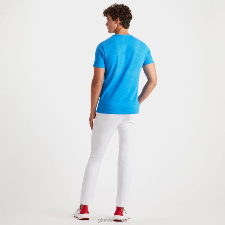 erkekler kulüp binası pamuklu dar kesim tişört G/FORE gök mavisi Giyim BV0X1