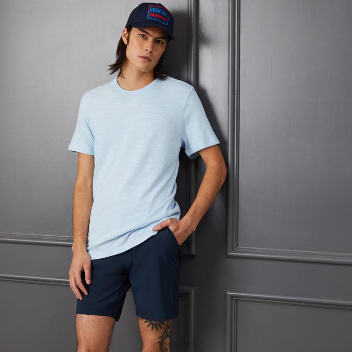 erkekler kulüp binası pamuklu dar kesim tişört G/FORE gökyüzü Giyim BV0X4