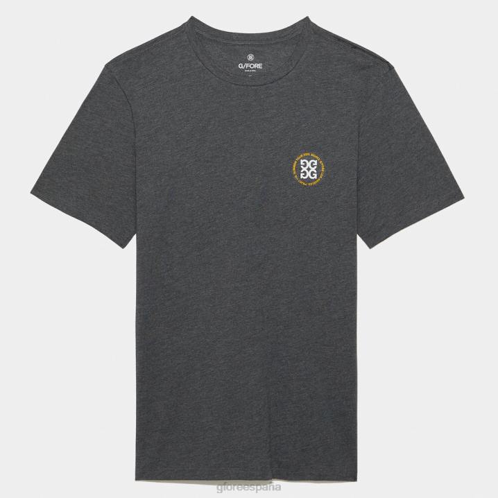 erkekler prjkt 112 pamuklu dar kesim tişört G/FORE kömür funda gri Giyim BV0X60