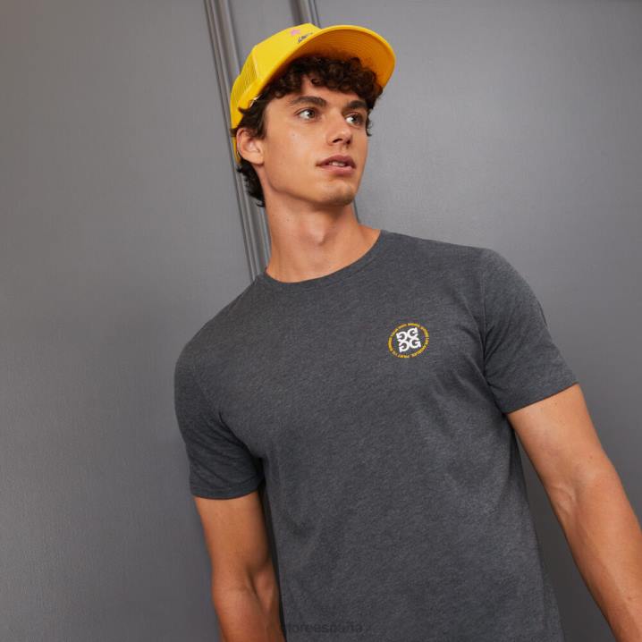 erkekler prjkt 112 pamuklu dar kesim tişört G/FORE kömür funda gri Giyim BV0X60