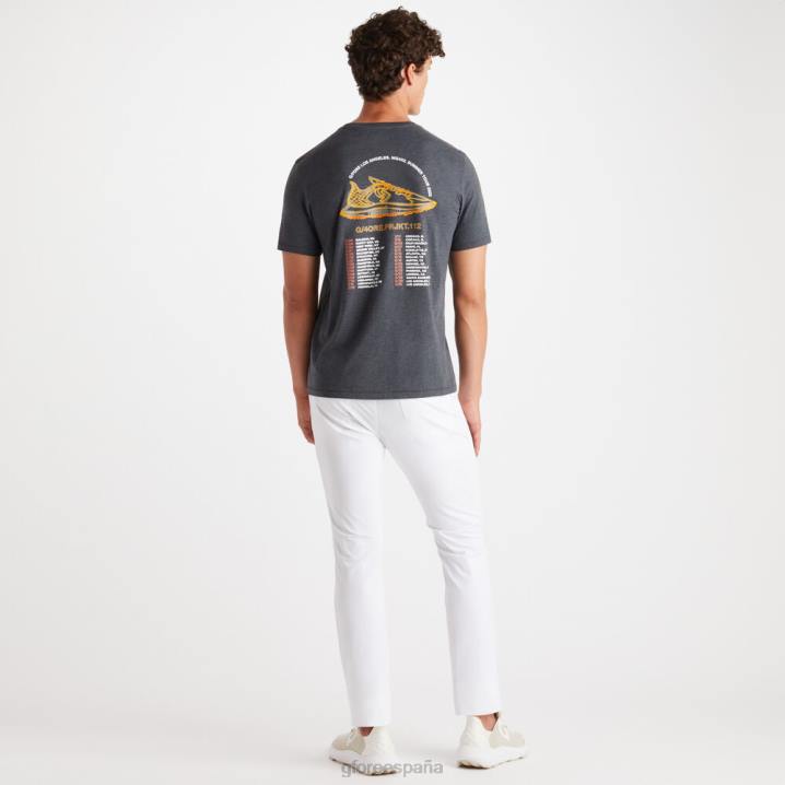 erkekler prjkt 112 pamuklu dar kesim tişört G/FORE kömür funda gri Giyim BV0X60