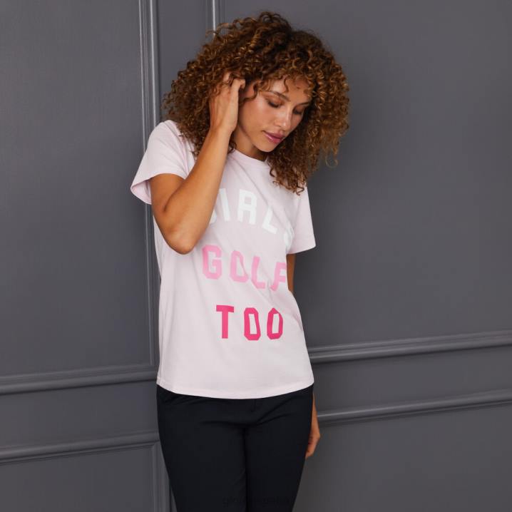 kadınlar kızlar golf çok pamuklu dar kesim tişört G/FORE kızarmak Giyim BV0X355