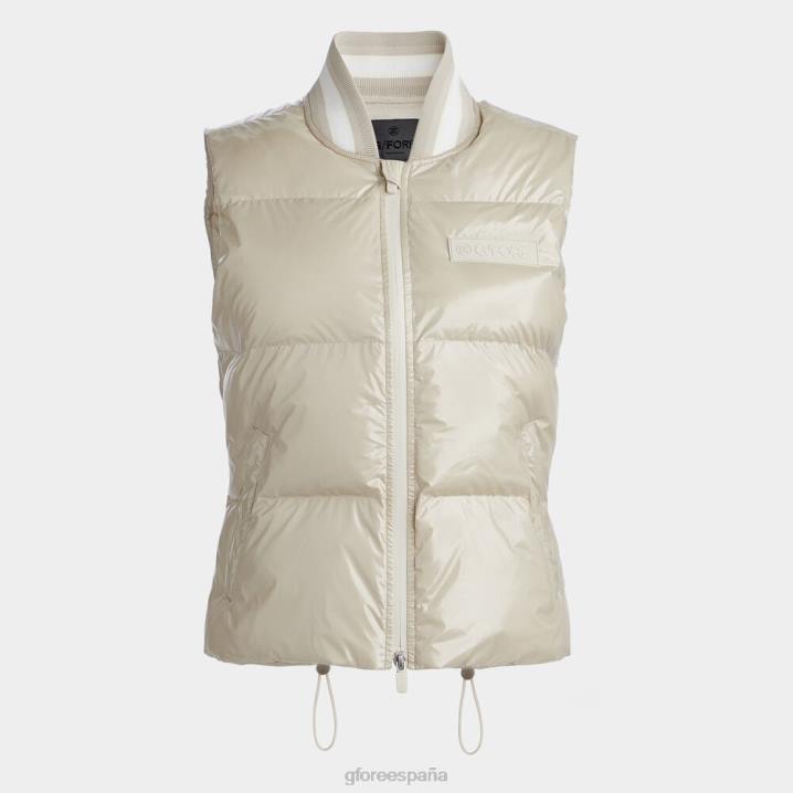 kadınlar Circle G'nin kaplamalı naylon kapitone şişme yeleği G/FORE taş Giyim BV0X389