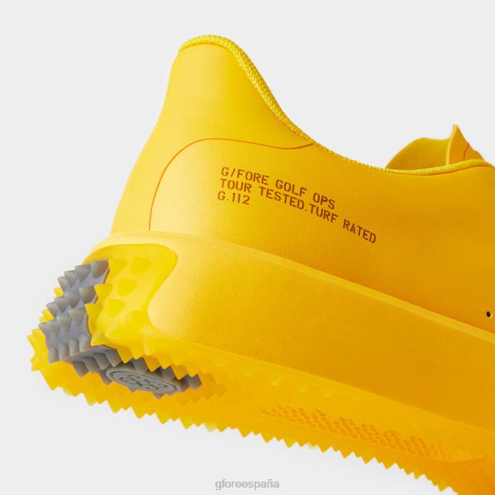 üniseks g.112 p.u. deri golf ayakkabısı G/FORE sarı uçmak ayakkabı BV0X204