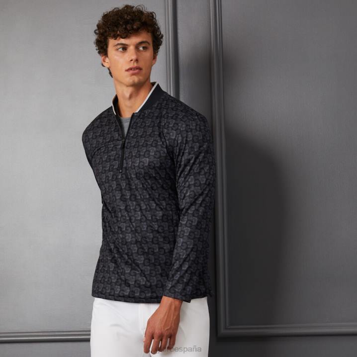 üniseks G\'nin hava koşullarına dayanıklı çeyrek fermuarlı, dar kesim rüzgarlık G/FORE oniks Giyim BV0X130