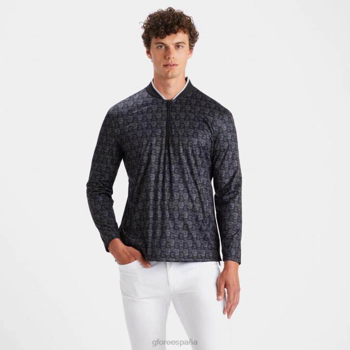 üniseks G\'nin hava koşullarına dayanıklı çeyrek fermuarlı, dar kesim rüzgarlık G/FORE oniks Giyim BV0X130