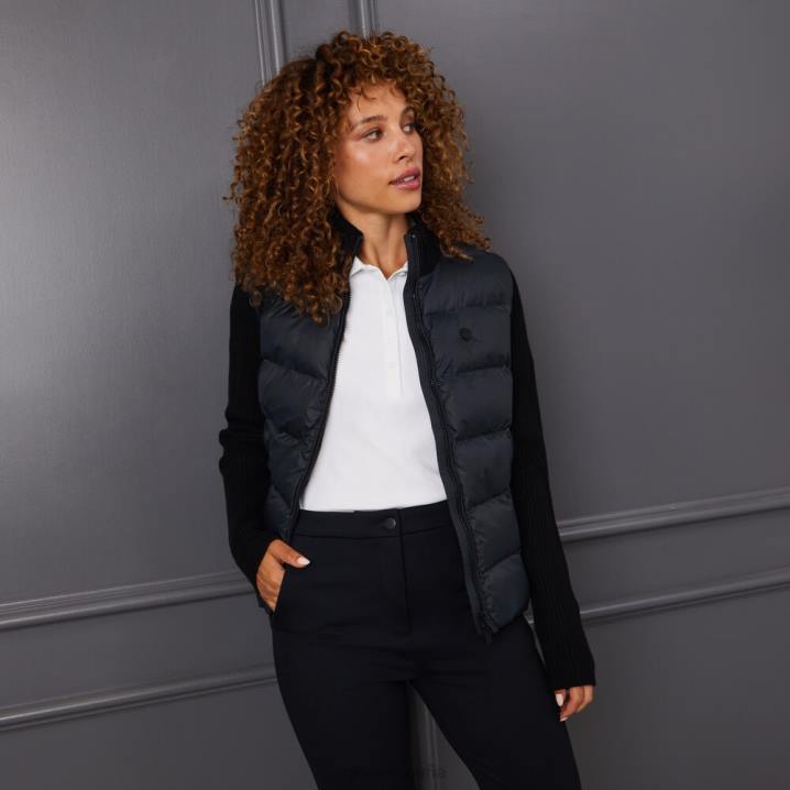 üniseks hibrit kapitone naylon örgü ceket G/FORE oniks Giyim BV0X386