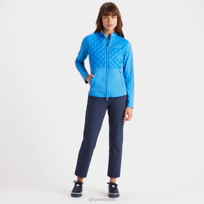 üniseks hibrit kapitone naylon ve teknoloji interlok slim fit ceket G/FORE gök mavisi Giyim BV0X350