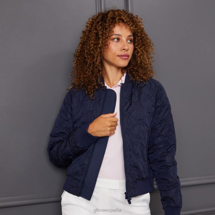 üniseks kaburga yaka kabartmalı bomber ceket G/FORE alacakaranlık Giyim BV0X380