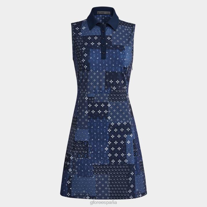 kadınlar boro desenli pike kolsuz polo elbise G/FORE alacakaranlık Giyim BV0X408