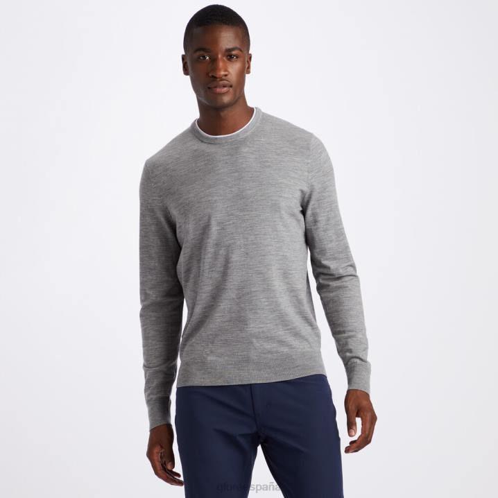 üniseks kontrast merinos yünü karışımı bisiklet yaka kazak G/FORE funda grisi Giyim BV0X87