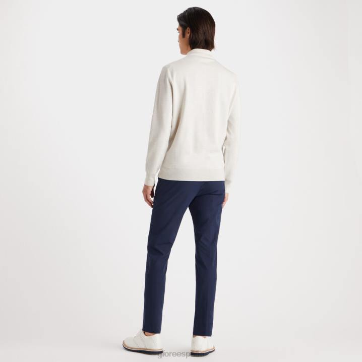 üniseks kontrast v yaka merinos yünü çeyrek fermuarlı kazak G/FORE taş funda Giyim BV0X92