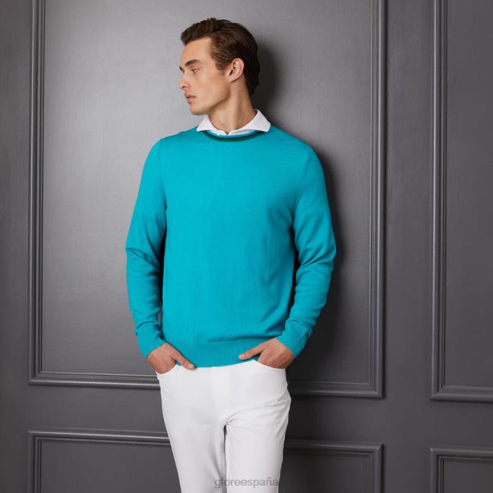 üniseks merinos yünü bisiklet yaka kazak G/FORE Sardunya Giyim BV0X55