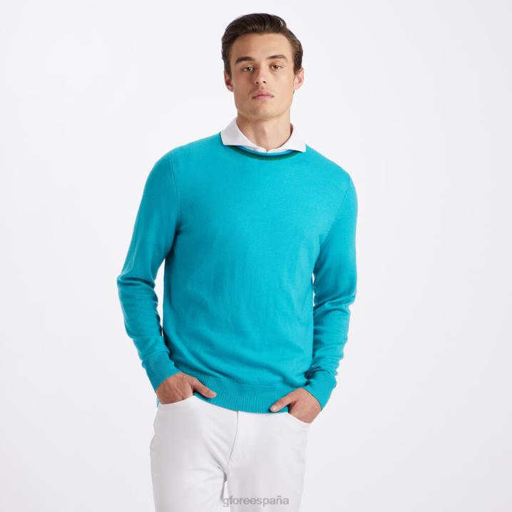 üniseks merinos yünü bisiklet yaka kazak G/FORE Sardunya Giyim BV0X55