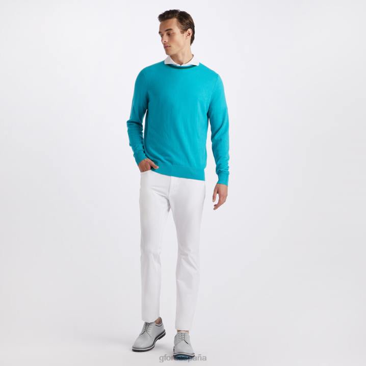 üniseks merinos yünü bisiklet yaka kazak G/FORE Sardunya Giyim BV0X55