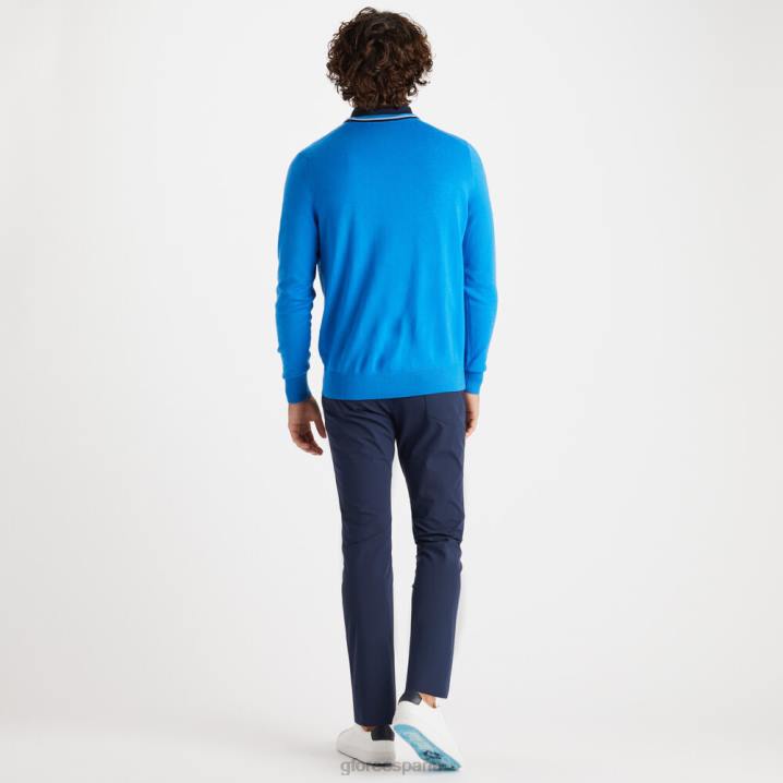 üniseks merinos yünü bisiklet yaka kazak G/FORE gök mavisi Giyim BV0X53