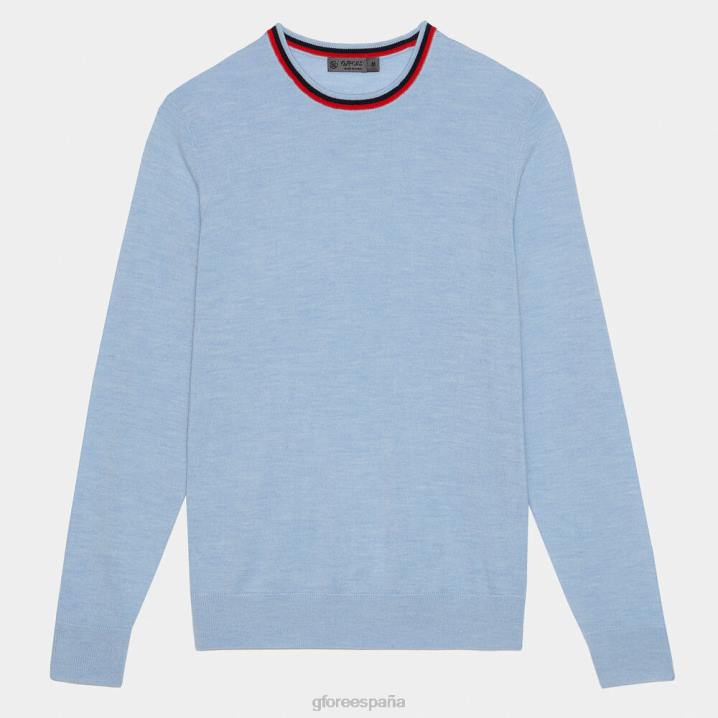 üniseks merinos yünü bisiklet yaka kazak G/FORE gökyüzü Giyim BV0X54