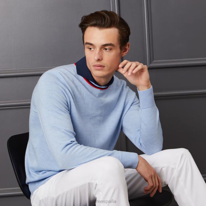 üniseks merinos yünü bisiklet yaka kazak G/FORE gökyüzü Giyim BV0X54