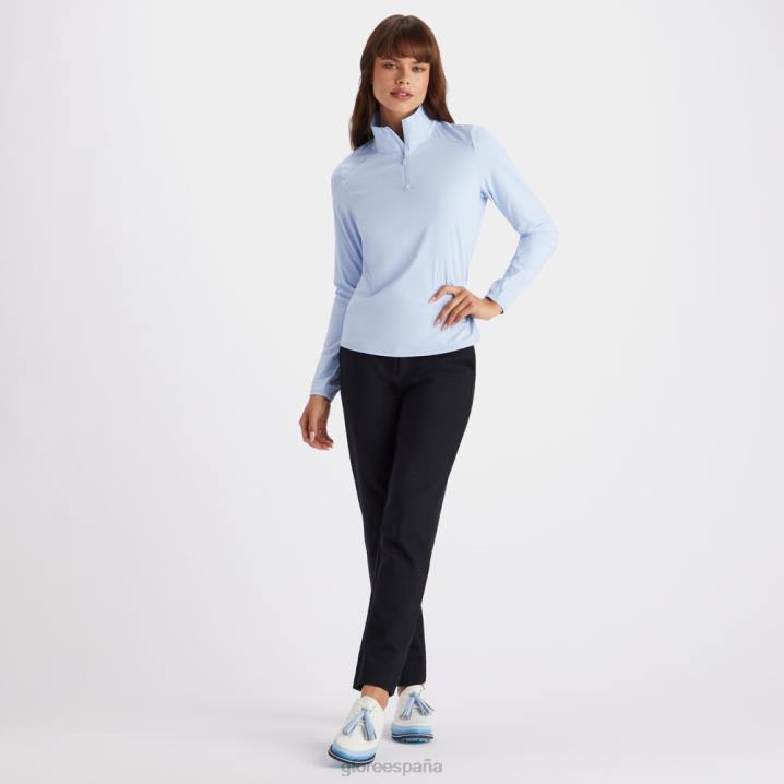 üniseks güneş kalkanı ipeksi teknoloji naylon çeyrek fermuar 1. katman G/FORE gökyüzü Giyim BV0X362