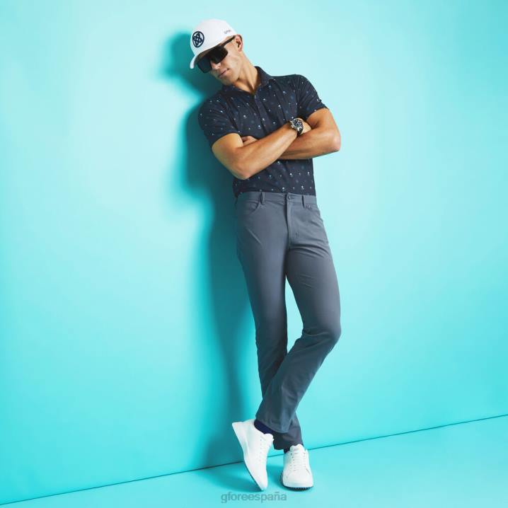 üniseks Tour 5 cepli 4 yöne esneyen düz paça pantolon G/FORE odun kömürü Giyim BV0X145