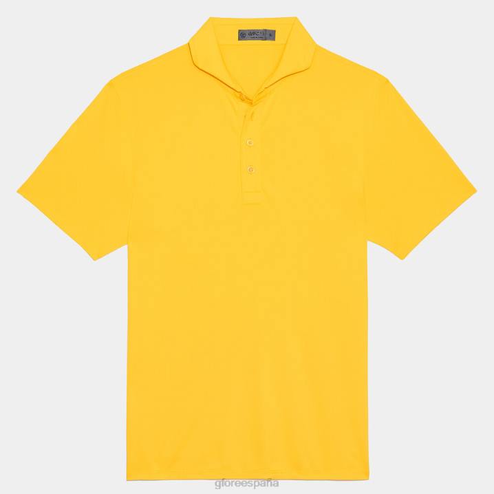 üniseks Essential modern geniş yakalı teknik pike slim fit polo G/FORE sarı uçmak Giyim BV0X16